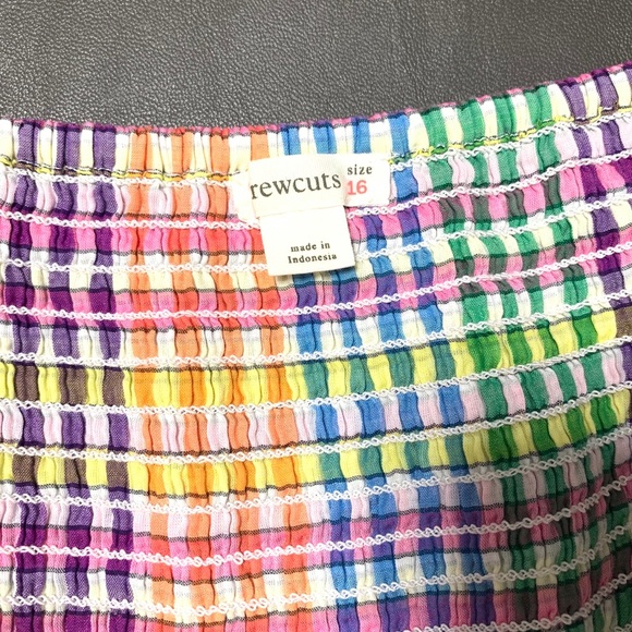 J. Crew Girl's Smocked Dress In Rainbow - Picture 7 of 7